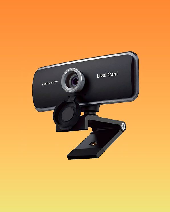 Center Cam V2 Webcam Con Schermo Intermedio 1080p, Tubo Flessibile 16”, Plug&Play Per PC/Mac