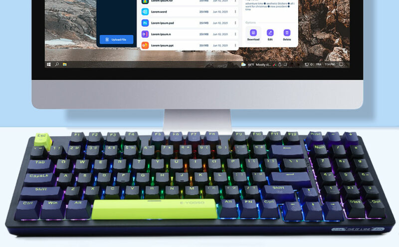Teclado E-Yooso Z94 Neon - Gamers Ecuador - Tu Tienda Gamer