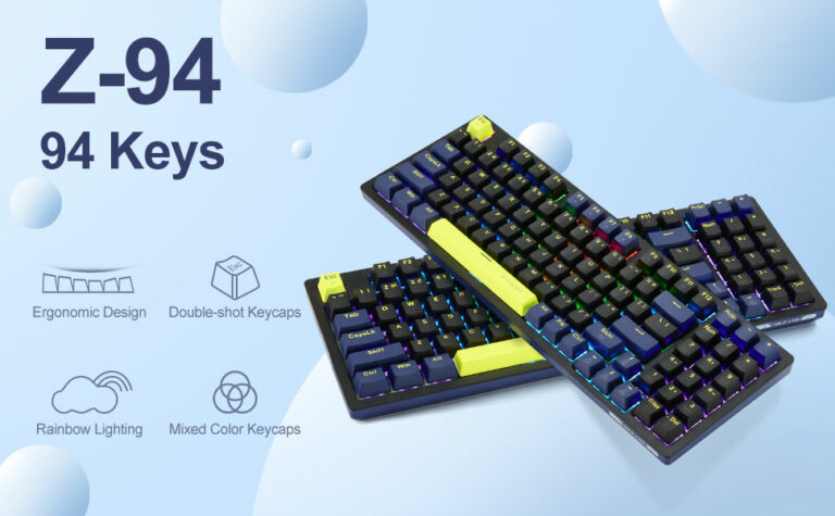 Teclado E-Yooso Z94 Neon - Gamers Ecuador - Tu Tienda Gamer